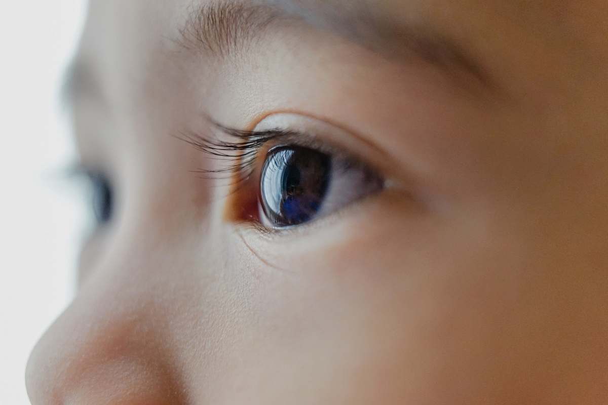 face close-up of person's face eye